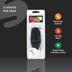 Pawz Protex Rubber Waterproof Dog Boots Black