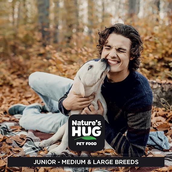 Nature's Hug Junior Growth for Medium & Large Breed Vegetarian & Sustainable Based Dry Dog Food 9.07kg