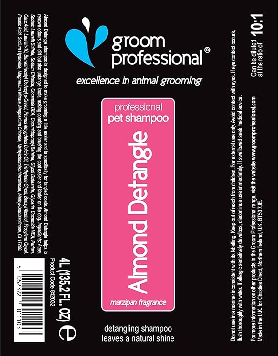 Groom Professional Almond Detangle Dog Shampoo 450ml