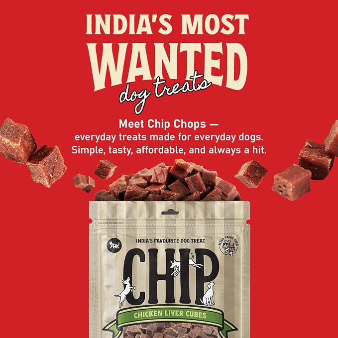 Chip Chops Chicken Liver Cubes Dog Treats 70g