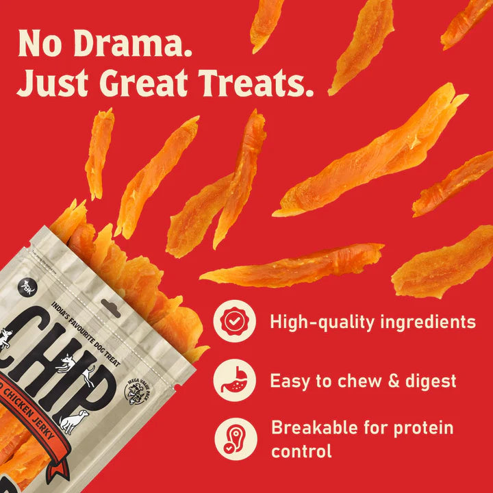 Chip Chops Sun Dried Chicken Jerky Treats 70gm