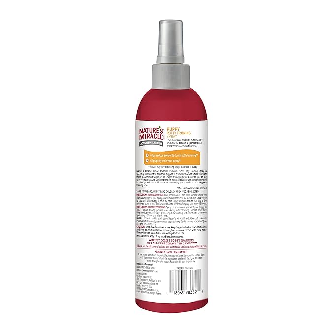 Nature's Miracle Advanced Platinum Puppy Potty Training Spray for Dogs 236ml