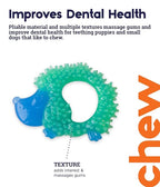 Petstages Cutie Chewies Hedgehog Dog Chew Toy Blue 9cmx13cm