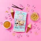 Pup Ice Ready to Freeze Waffle Cones Adult Medium Dog Treat Vanilla & Peanut Butter Flavor