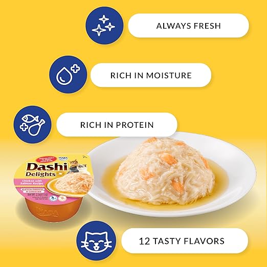 Inaba Dashi Delight Chicken with Tuna Recipe Cat Treat 70g