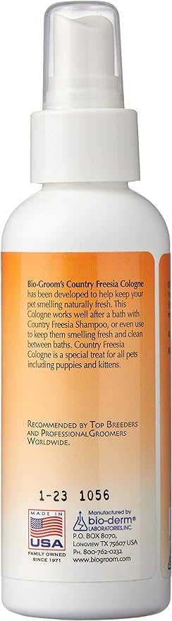 Bio-Groom Country Freesia Vegan & Cruelty-free Long Lasting Dog Cologne Spray 118ml