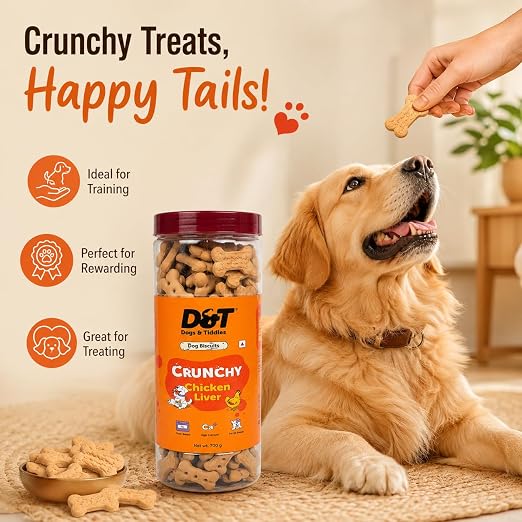 Dogs & Tiddles Chicken Liver Dog Biscuits 700g