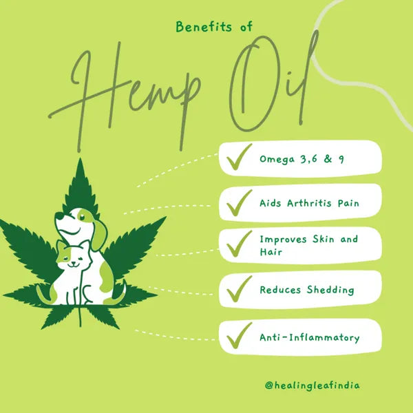 Healing Leaf Hemp Oil for Dogs and Cats 90ml