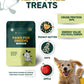 Paws For Greens Dog Treats Plant-Based Healthy Vegan Biscuits for Dogs with Peanut Butter and Apple 100gm