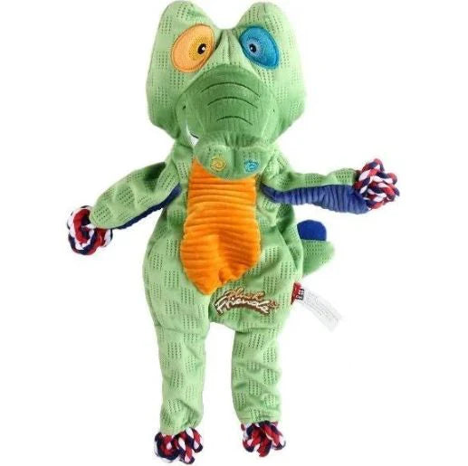 Gigwi Plush Friendz Rope Crocodile Medium 18x16x35cm