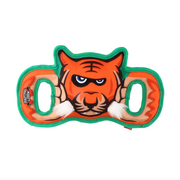 Gigwi Mighty Challenge Tiger Toy for Dogs M/L 34.20 x 6.35 x 7.80cm