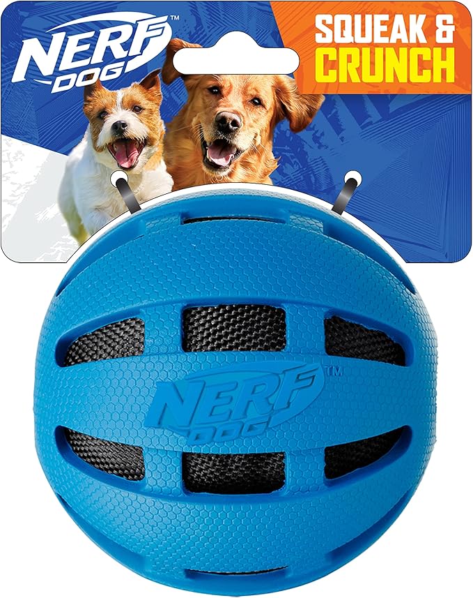 Nerf Checker Squeak and Crunch Ball