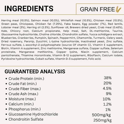 2Charm Surf and Turf with Lobster Grain Free Premium Dog Food For All Breed and Life Stages 340g