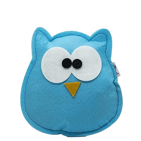 Hriku Catnip Toy Ghugghu Owl Light Blue L
