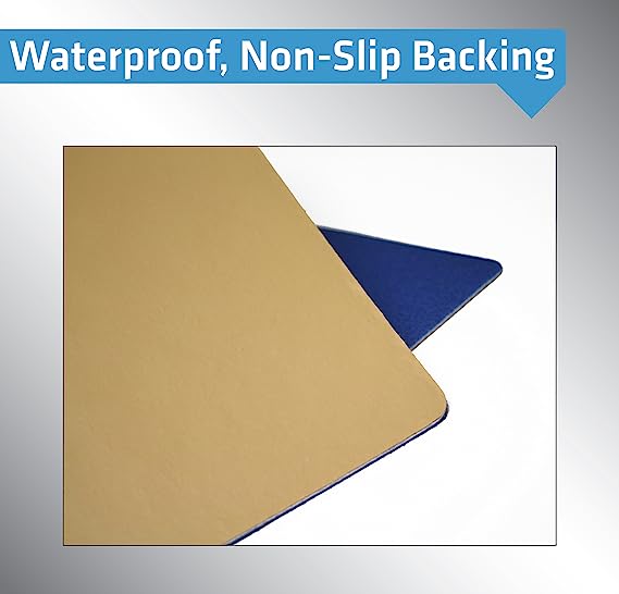 Drymate Pet Bowl Placemat Dog Food Feeding Mat Absorbent Fabric Waterproof Machine Washable - Perfect World 16" x 28"