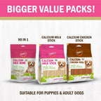 Gnawlers Calcium Milk Sticks Vegetarian & Sustainable Treat For Dogs 810g