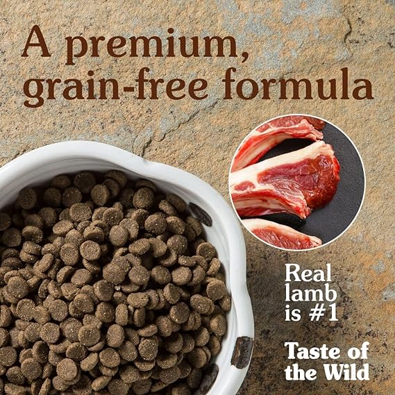 Taste Of The Wild Sierra Mountain Canin Formula with Roasted Lamb a Grain Free Diet