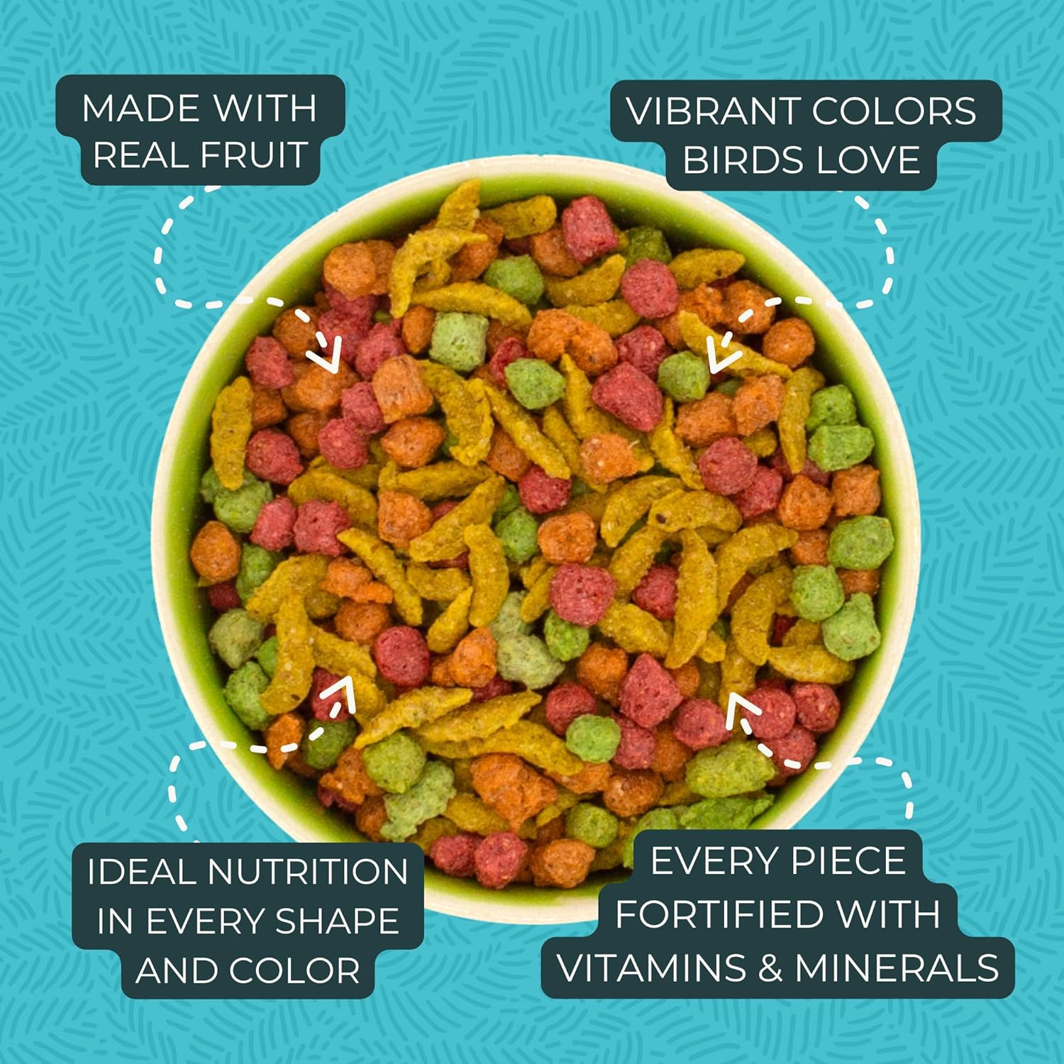 Zupreem Fruit Blend Flavour Food For Medium Birds