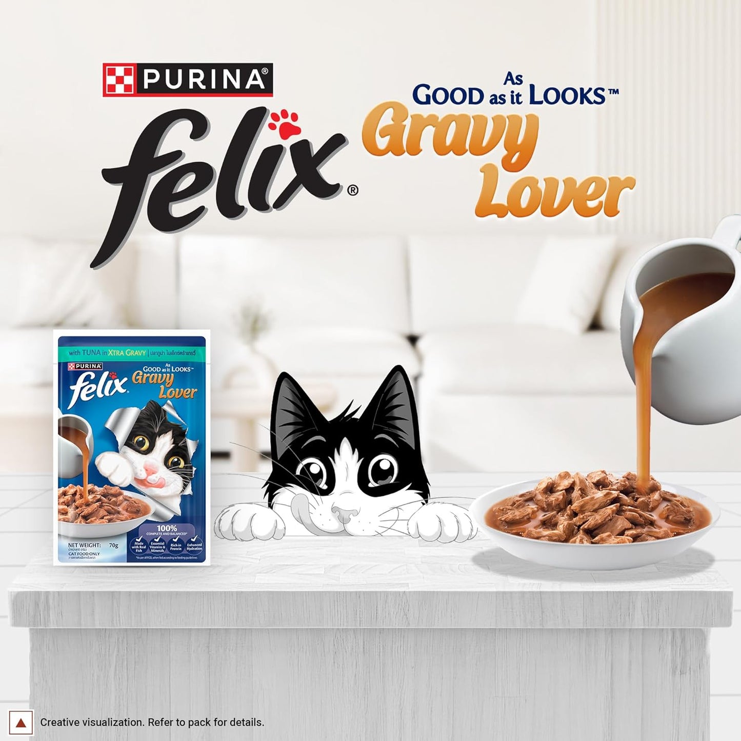 Purina Felix Tuna in Extra Gravy Wet Cat Food 70g