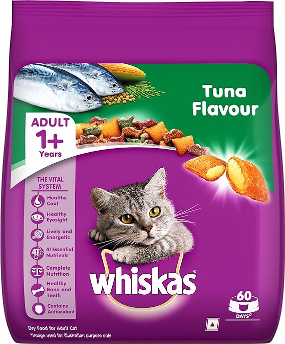 Whiskas Adult Dry Cat Food (+1 year) Tuna Flavor 7kg