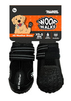 Pawpaya Woof Walk Shoes with Anti-Slip Sole, Protective Pet Paw Shoes for Rain, Mud, Outdoor Walks & Everyday Paw Protection (Pack of 4)