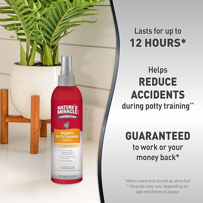 Nature's Miracle Advanced Platinum Puppy Potty Training Spray for Dogs 236ml