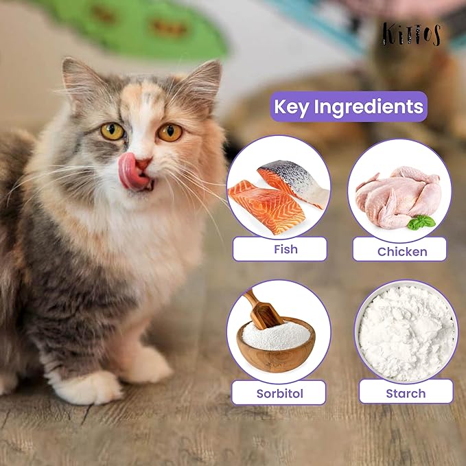 Kittos Salmon Rings Treats for Cats 35g