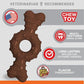 Nylabone Power Chew Meaty Flavor Medley Ring Bone Toy for Dogs - X-Small