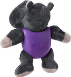 Gigwi I'm Hero Hippo Grey Squeaker Plush Toy for Dog Medium