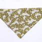 Hriku Organic Cotton Dog Bandana Dabu Print Olive Large