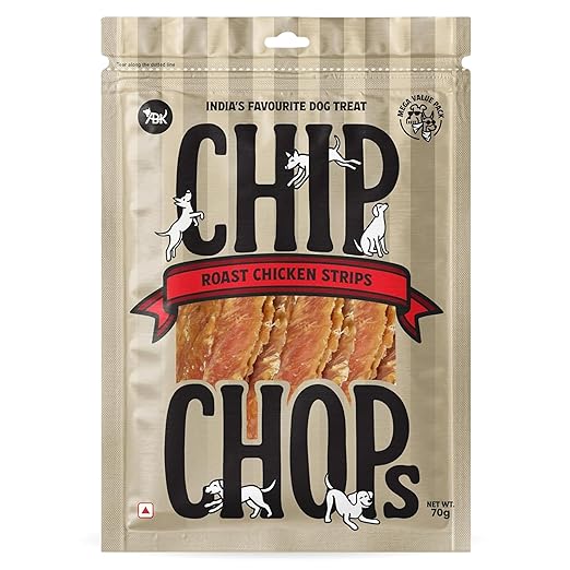 Chip Chops Roast Chicken Strips Treats 70gm