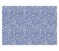 Drymate Lacey Cat Litter Mat Large Blue/White 20" x 28"