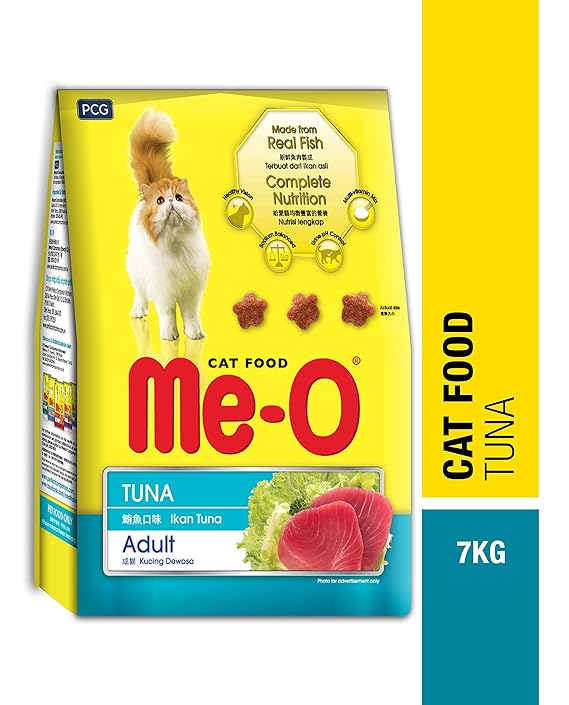 Me-O Adult Dry Cat Food Tuna Flavor 7Kg