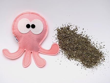 Hriku Catnip Toy Ashtbahu Octopus Pink L