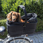 Trixie Long Bicycle basket For Wide Bike Racks Eva (29x42x60 cm) - Black