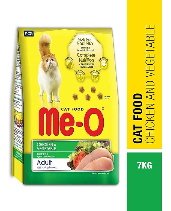 Me-O Adult Chicken and Vegetable Dry Cat Food 7kg