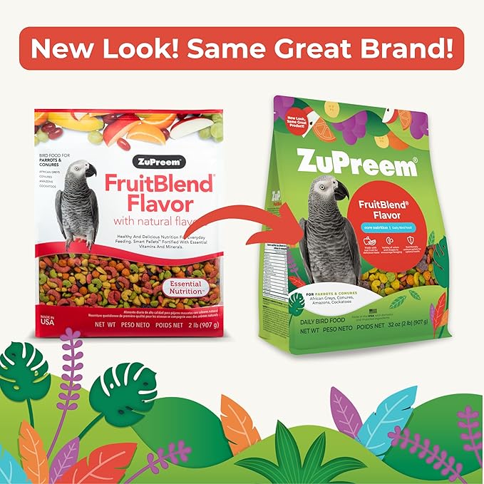 Zupreem Fruit Blend Natural Flavour For Medium & Large Birds