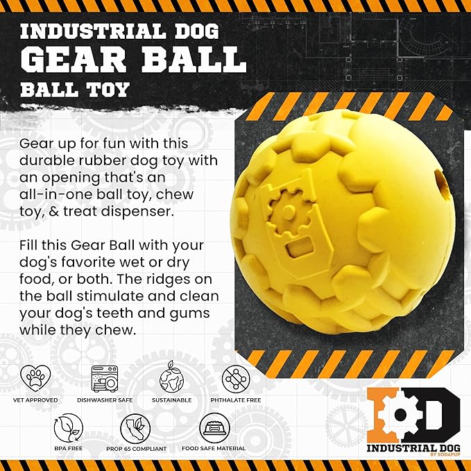 Sodapup ID Gear Up Chew Ball 7x2x6cm