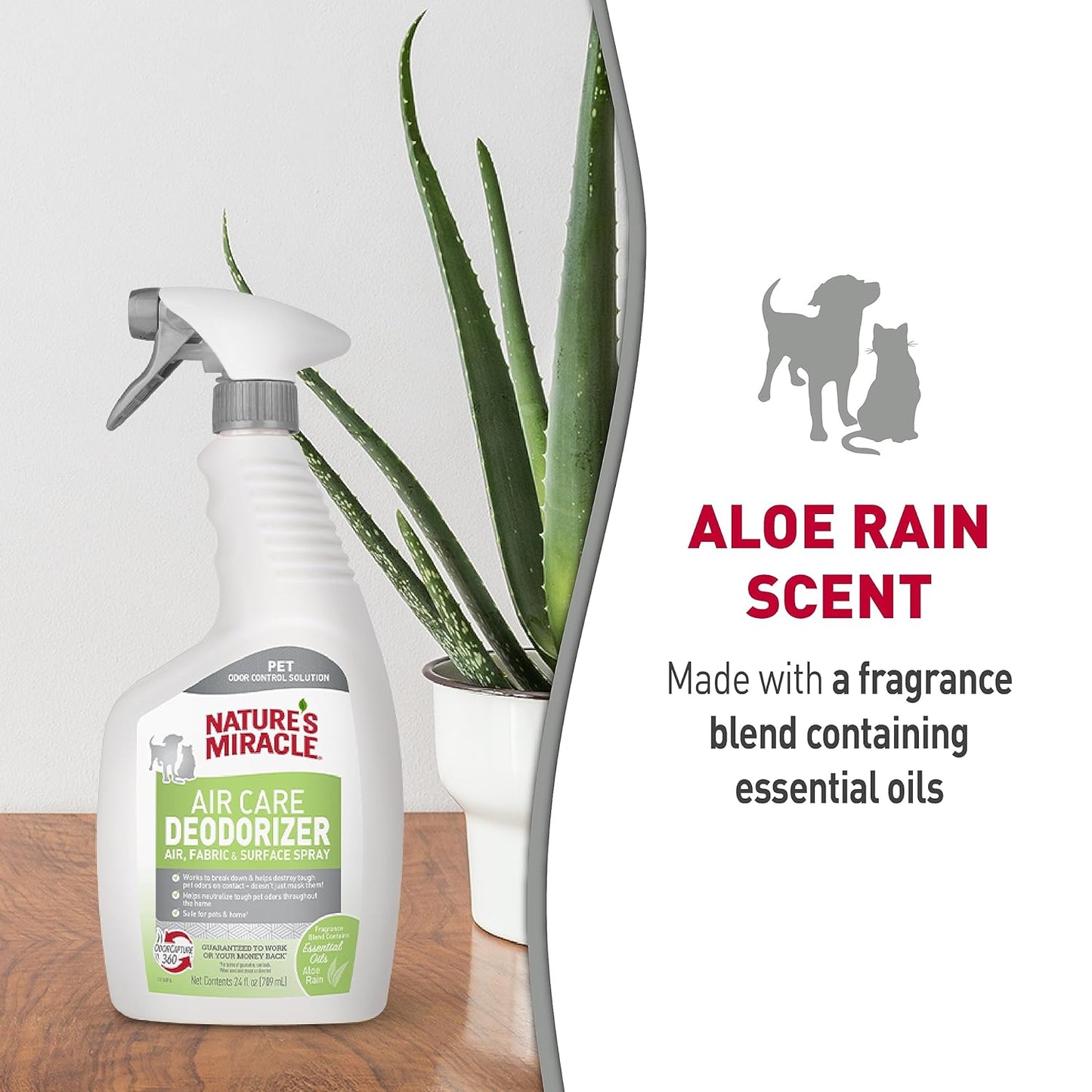 Nature's Miracle Air Care Deodorizer Removes Tough Dog and Cat Odor 709ml