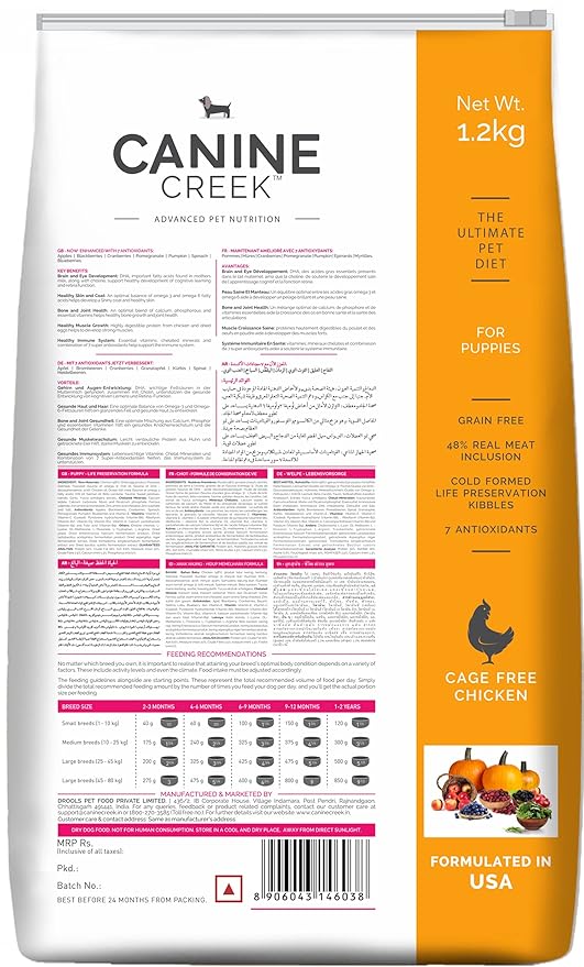 Canine Creek Grain Free Puppy Dry Dog Food