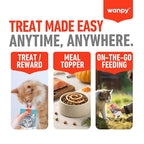 Wanpy Premium Lickable Creamy Meat Paste Salmon Chicken and Carrot Cat Treats 90g