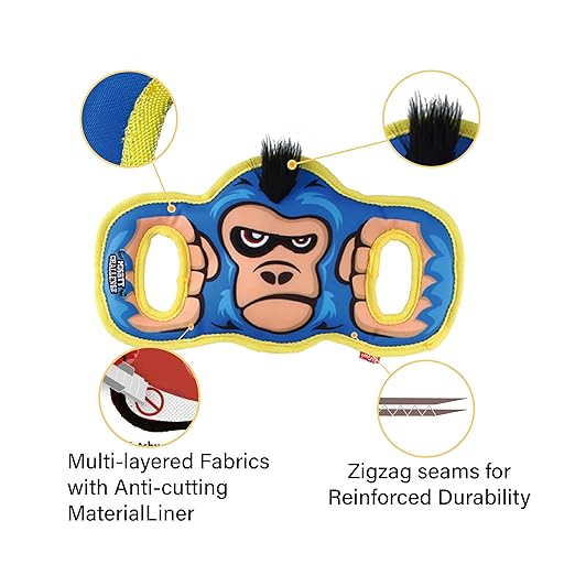 Gigwi Mighty Challenge Gorilla Dog Toy M/L 34.20 x 6.35 x 7.80cm