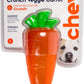 Petstages Crunch Veggies Carrot Orange Dog Toy Large