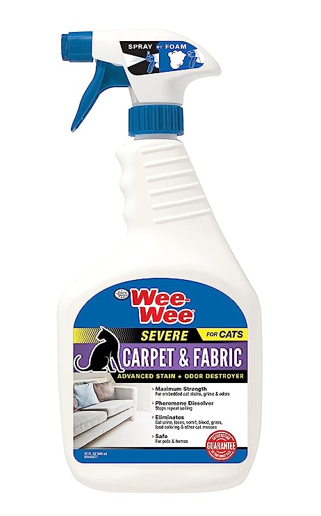 Four Paws Wee-Wee Carpet & Fabric Stain & Odor Destroyer For Cats 946ml