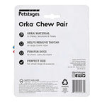 Petstages Orka Petite Pair Chew Pine Cone & Bone 13cmx9cm