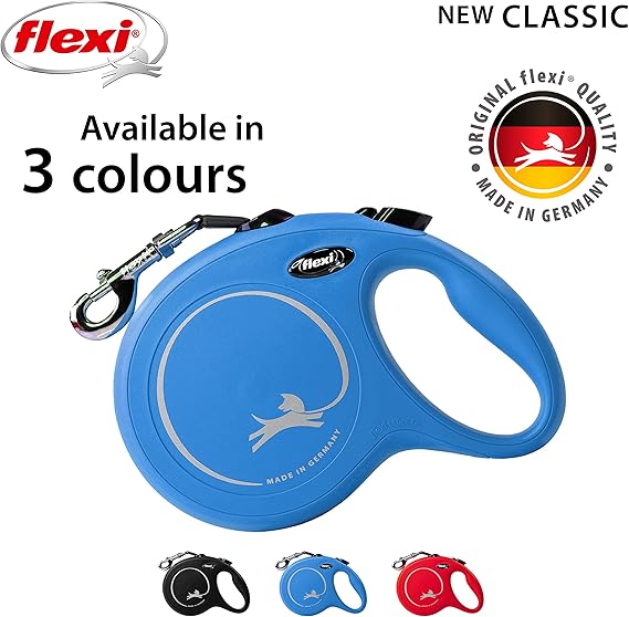 Flexi New Classic Retractable Dog Leash Blue 8m Large