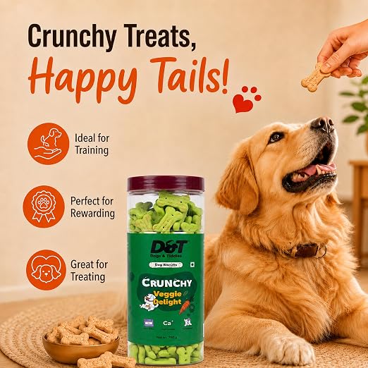 Dogs & Tiddles Veggie Delight Dog Biscuits 700g
