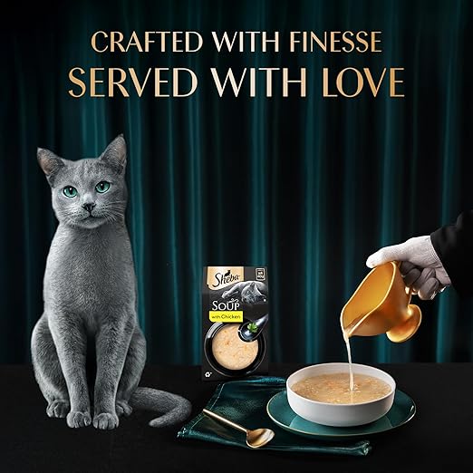 Sheba Soup With Chicken Wet Food For Cat 40gm x 4pcs