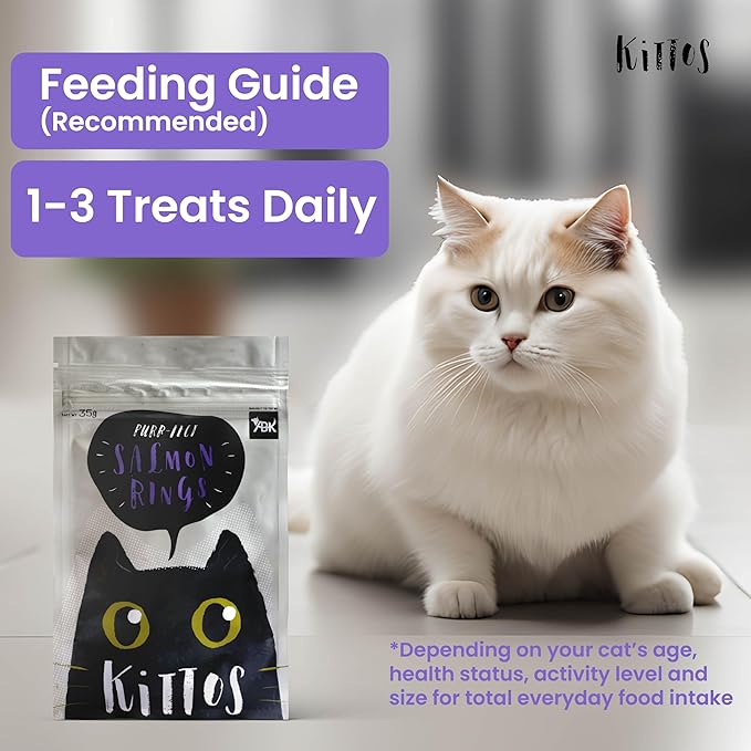 Kittos Salmon Rings Treats for Cats 35g