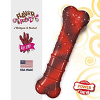 Nylabone Power Chew Textured Bone Beef Jerky Flavor Chew Toy Up to 11kg Dogs 11.43cm x 2.54cm x 4.44cm